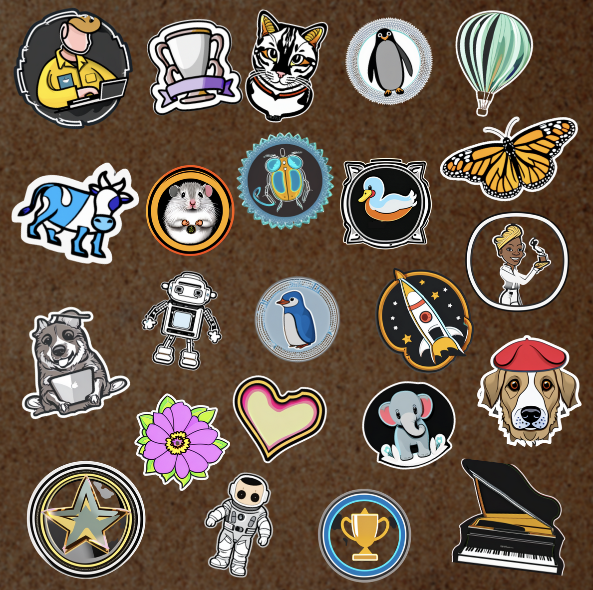 Holopin AI Sticker examples