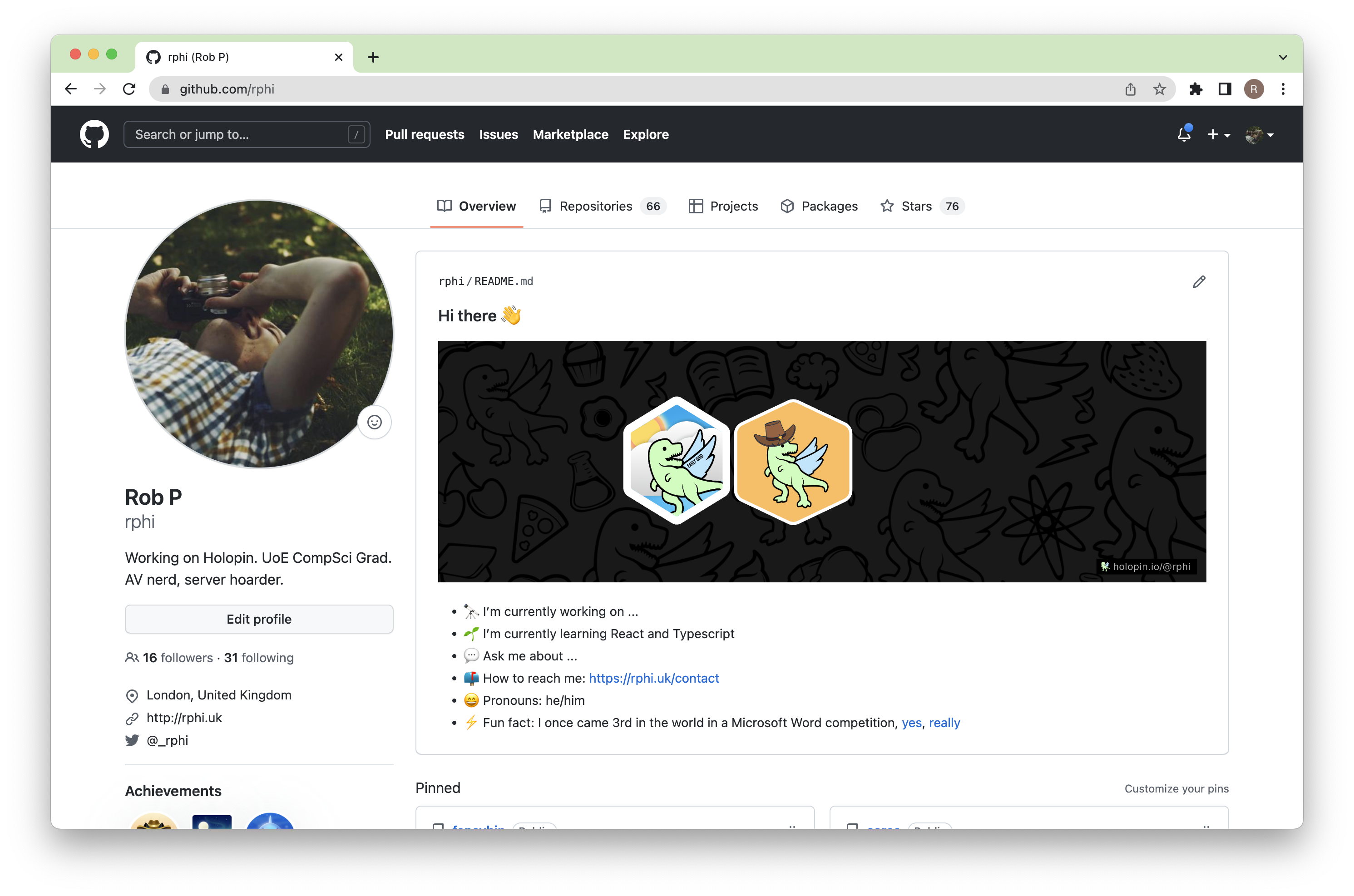 Tutorial: Add your Holopin badges to your GitHub profile