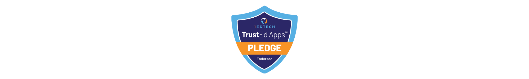 Screenshot of Holopin's trusted apps pledge badge